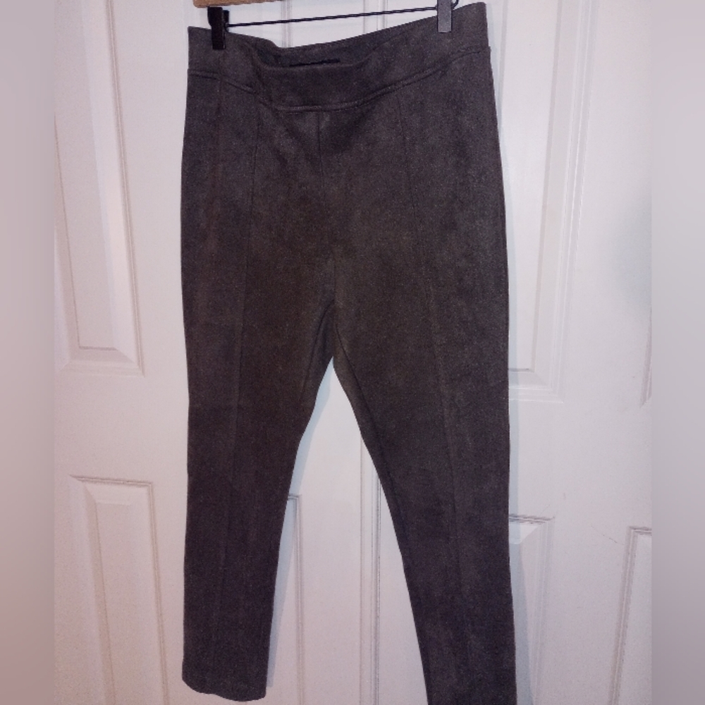 Andrew Marc Olive Green Stretch Pants | LG